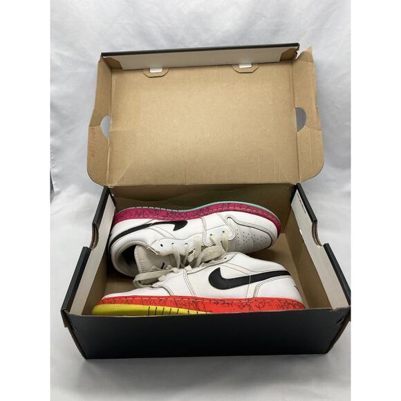 2020 AIR JORDAN 1 LOW RETRO (UNISEX GS KIDS) 'MULTICOLOR' CV9548-100 SZ 6Y - Picture 12 of 13